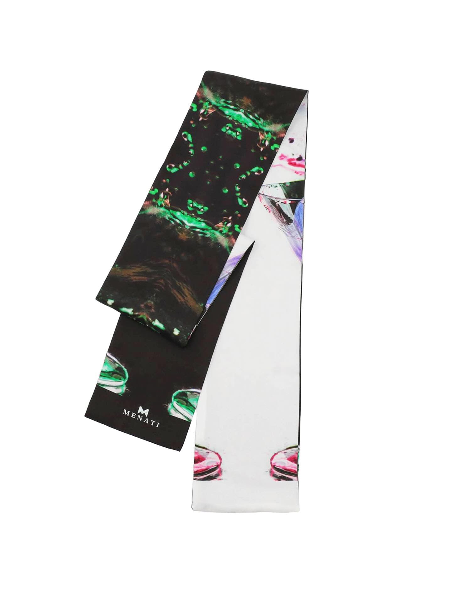 Neck-Scarf (Bandeau) - Black.White