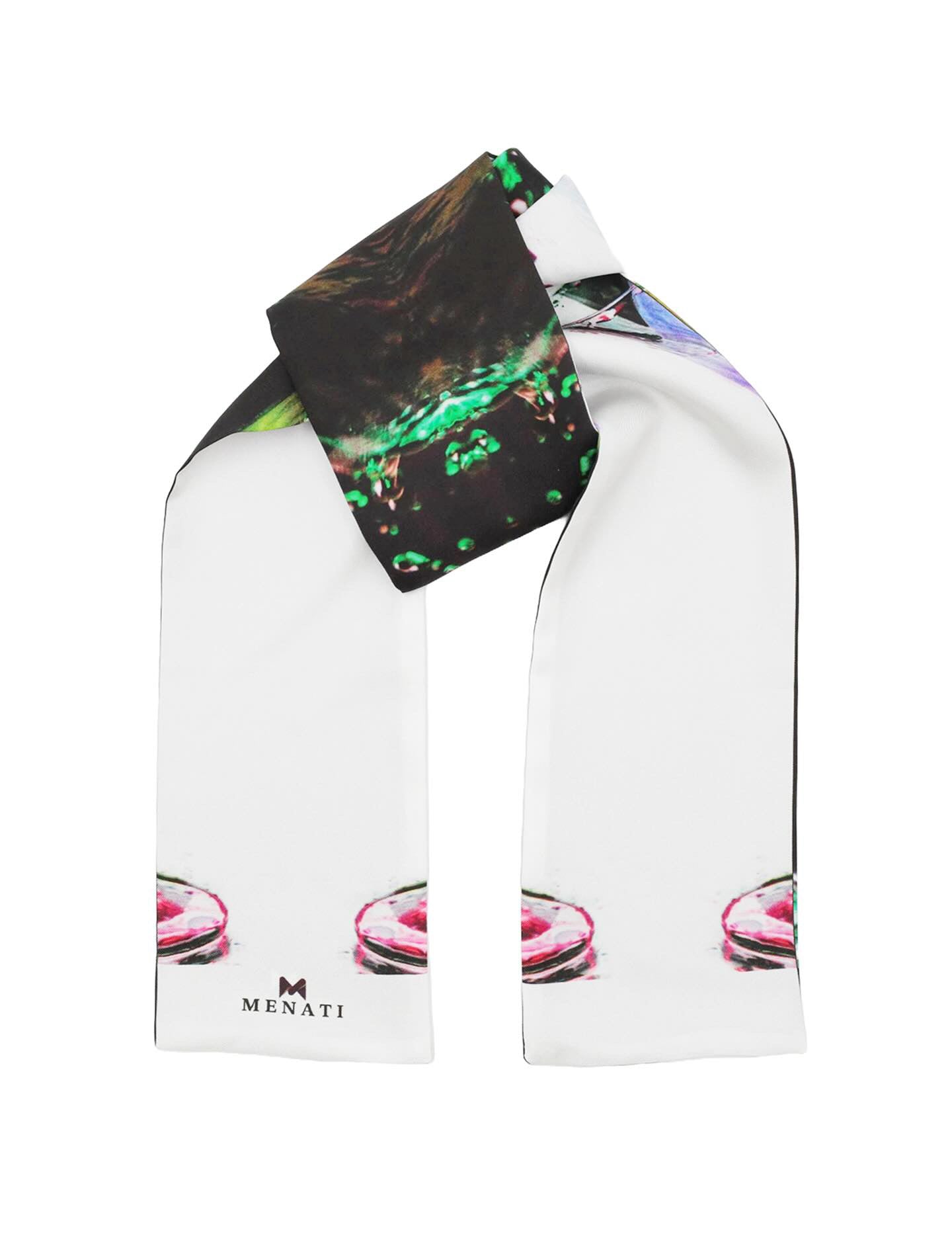Neck-Scarf (Bandeau) - Black.White