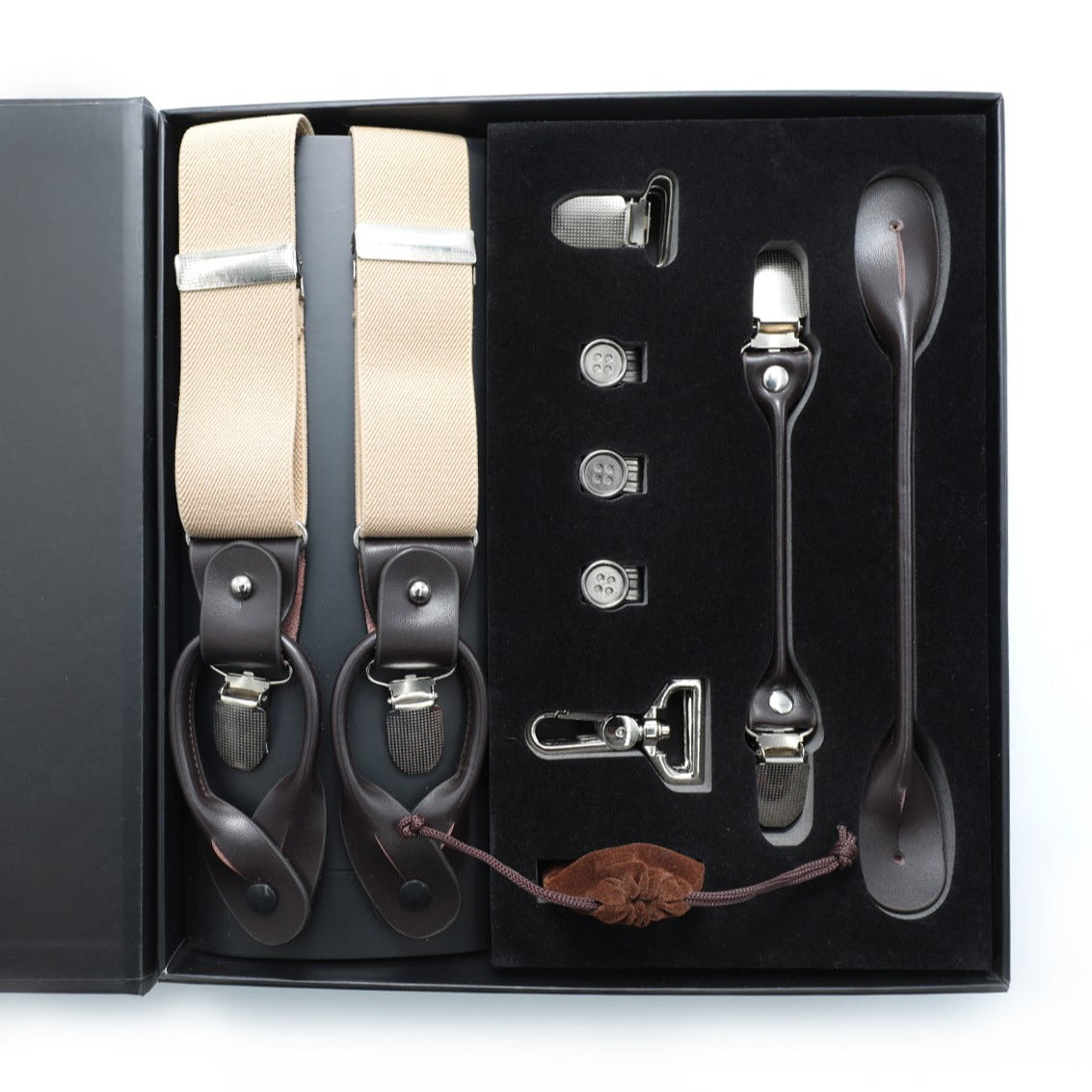 Interchangeable Suspender - KHAKI