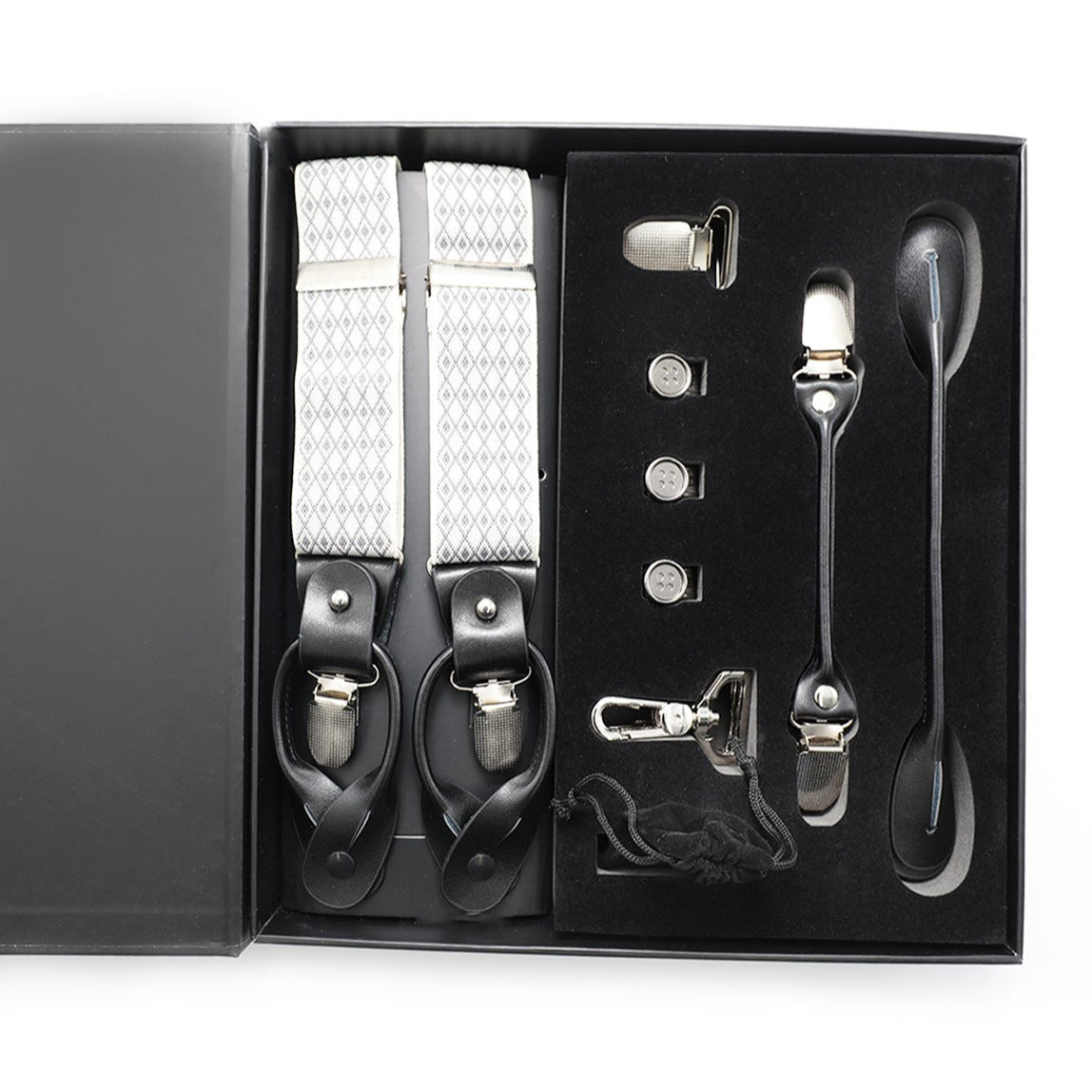 Interchangeable Suspender - GREY DIMOND
