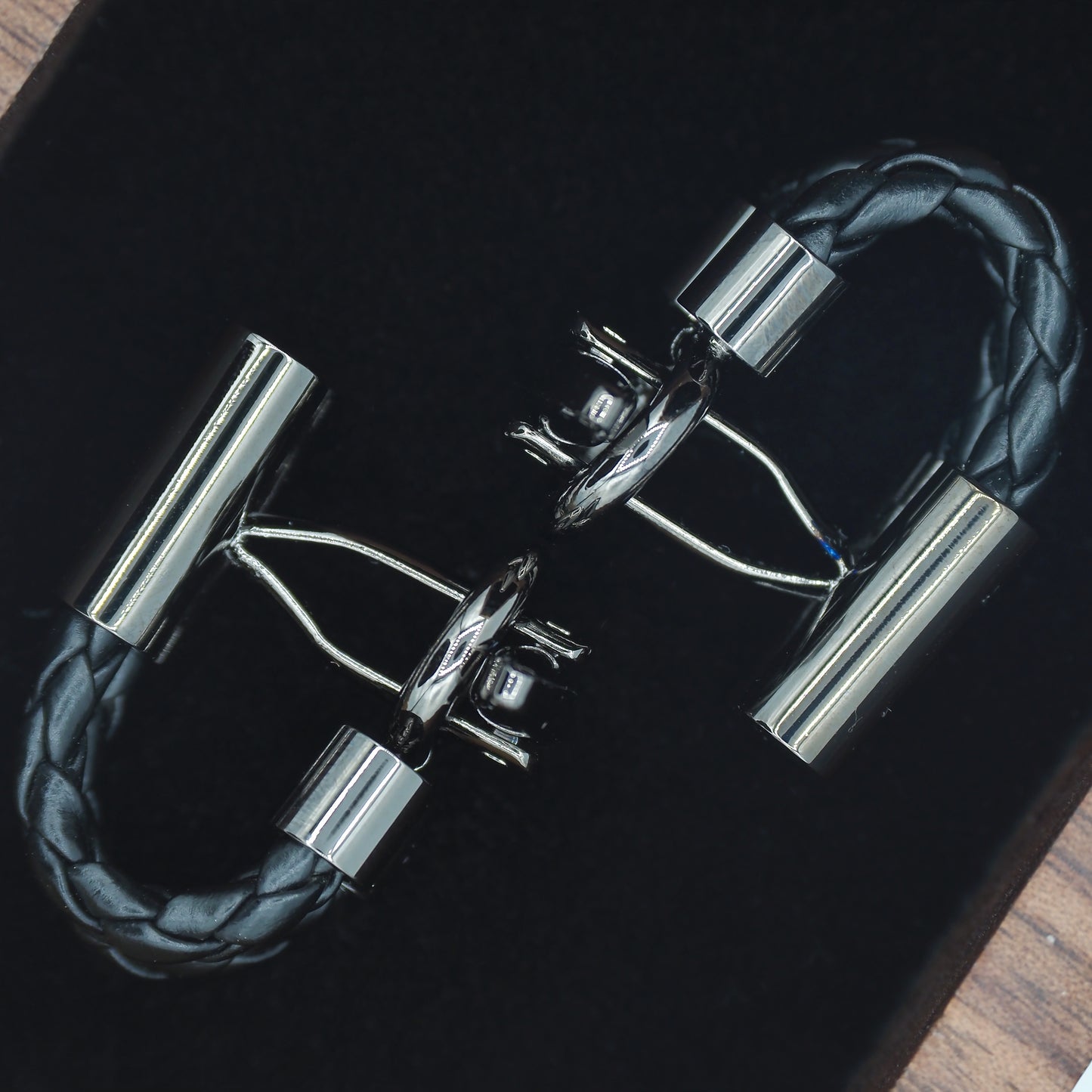 Double Merge Cufflinks - MC2401 - Black