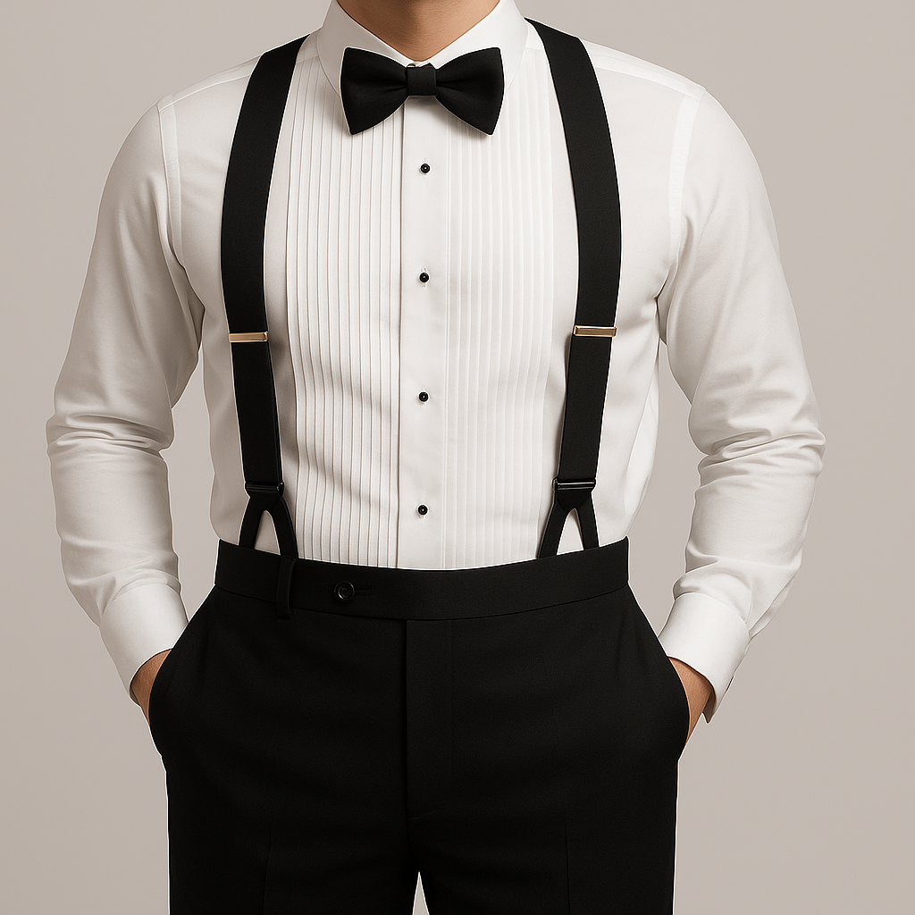 Interchangeable Suspender -
BLACK WOVEN