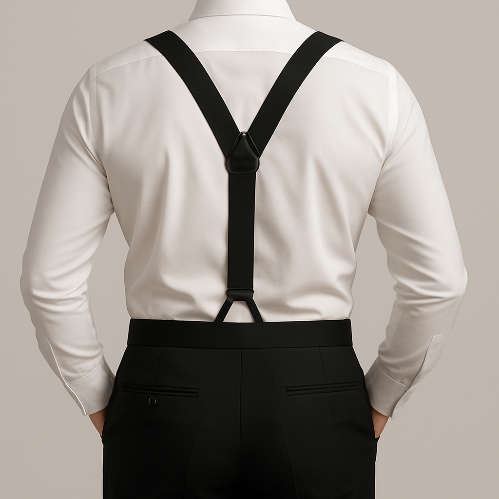 Interchangeable Suspender -
BLACK WOVEN