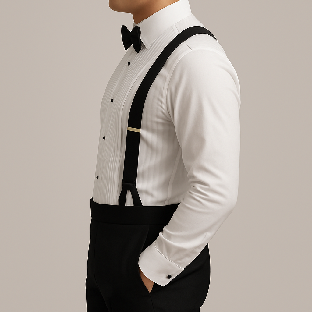 Interchangeable Suspender -
BLACK WOVEN