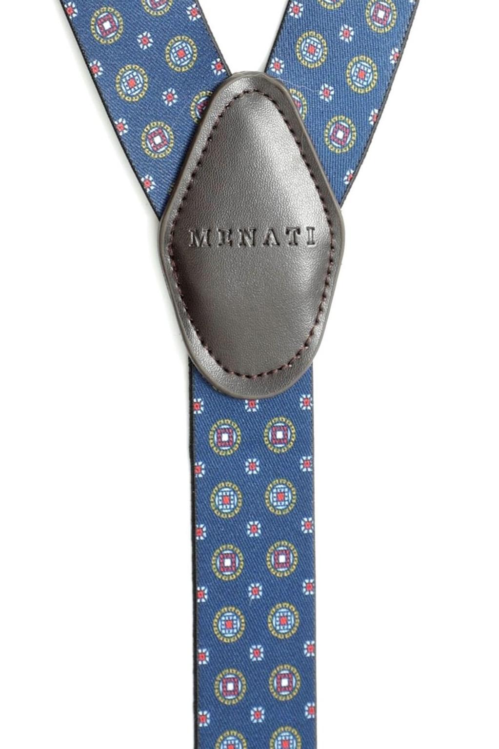 Interchangeable Suspender -
NAVY- FLOWER