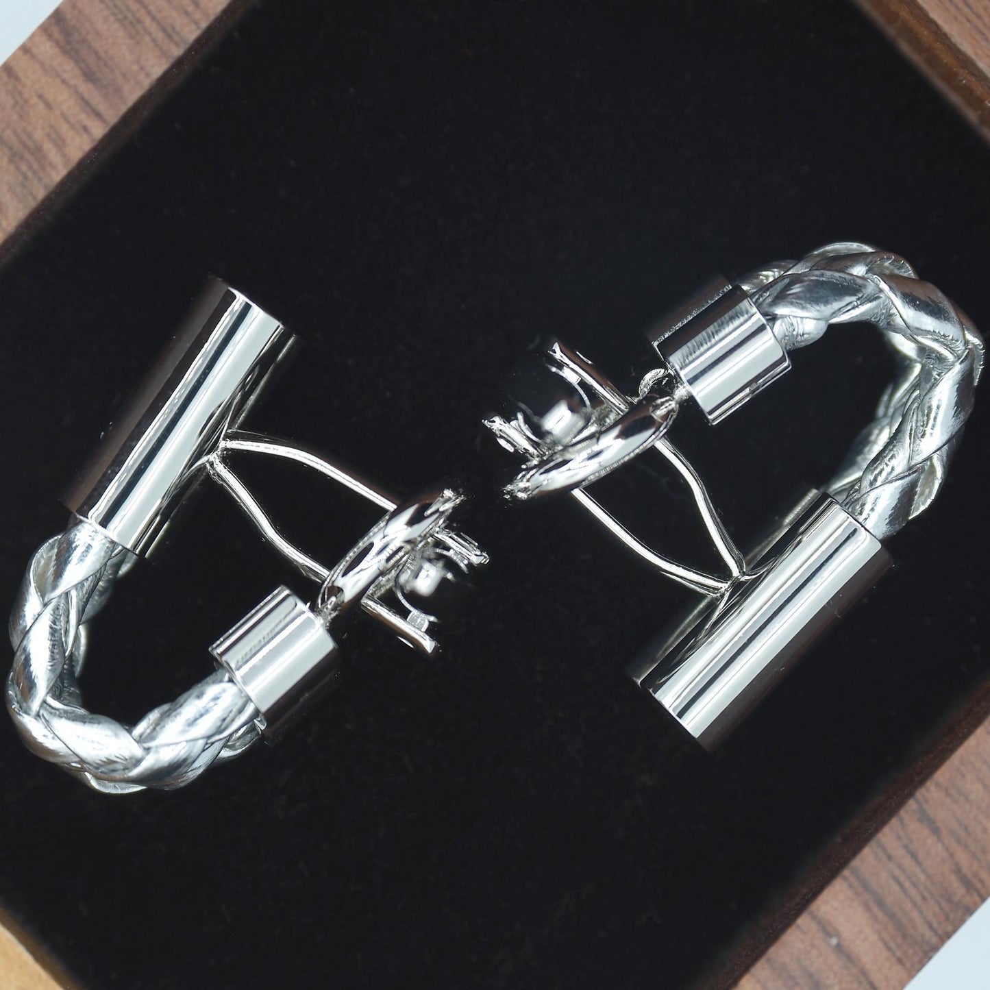 Double Merge Cufflinks - MC2405 - Silver