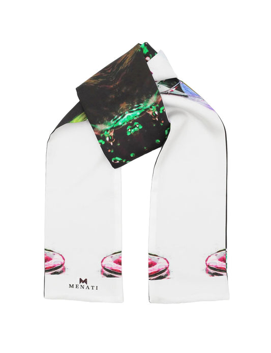 Neck-Scarf (Bandeau) - Black.White
