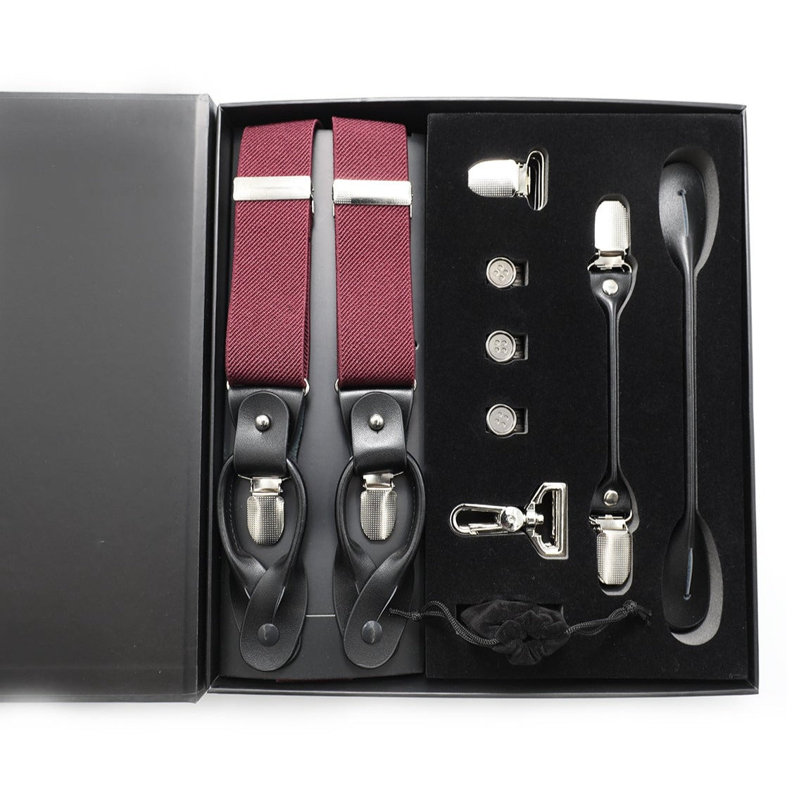 Interchangeable Suspender - BURGUNDY