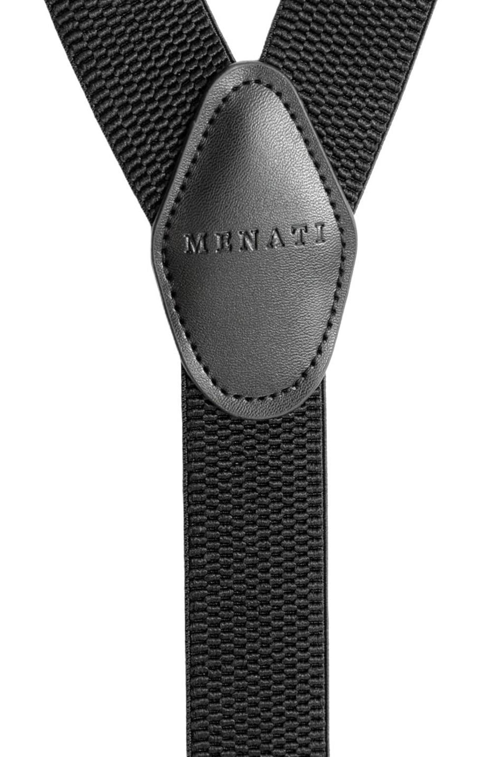 Interchangeable Suspender - 
BLACK WOVEN