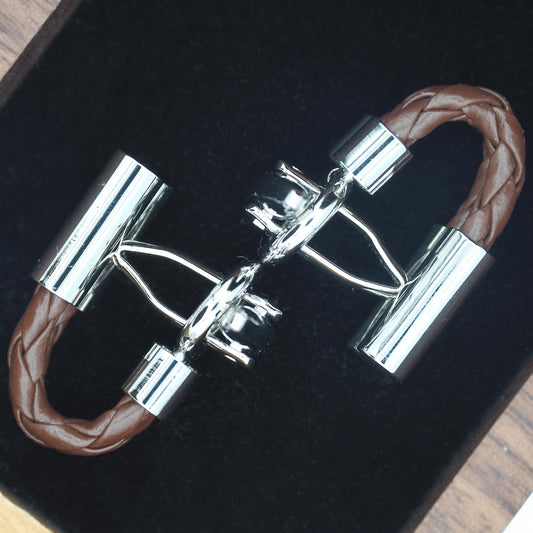 Double Merge Cufflinks - MC2406 - Brown