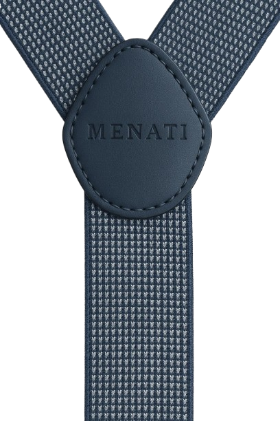Interchangeable Suspender - GREY DOTS