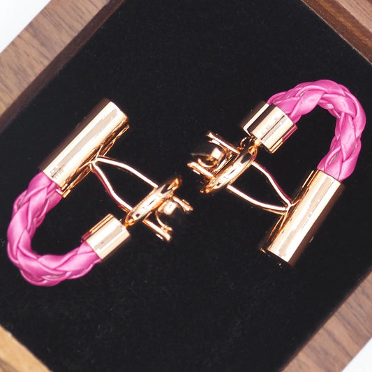 Double Merge Cufflinks - MC2407 - Pink
