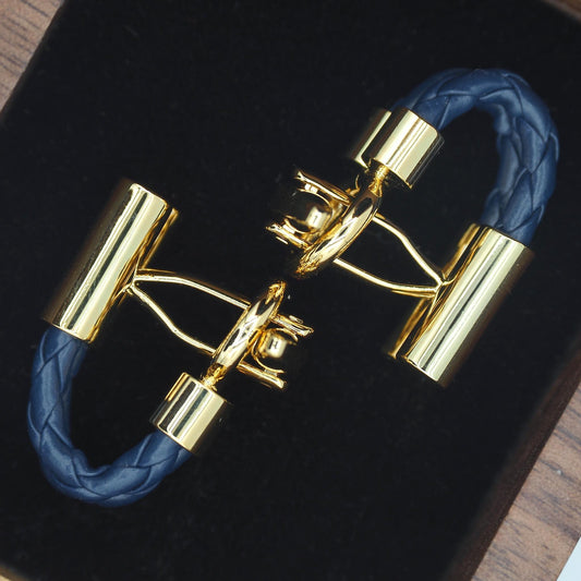 Double Merge Cufflinks - MC2403 - Navy